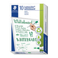 Staedtler Green Dry Erase Markers - Bullet Tip, Box of 10 Staedtler