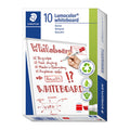 Staedtler Red Chisel Tip Whiteboard Marker - Box of 10 Staedtler