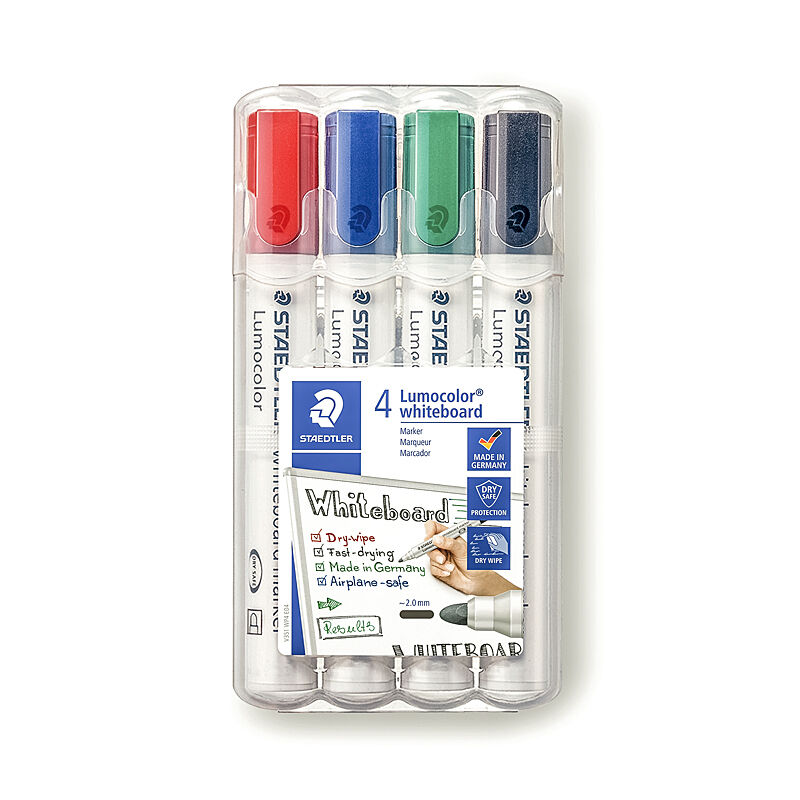 Staedtler Whiteboard Markers - Assorted Bullet Tip, Dry Erase Staedtler
