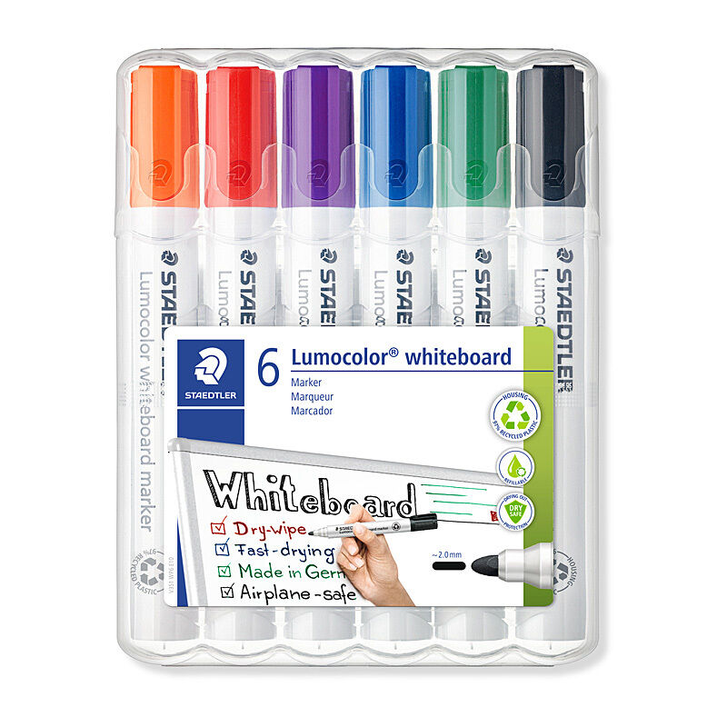 Staedtler Dry Erase Whiteboard Markers - Bullet Tip, Assorted Staedtler
