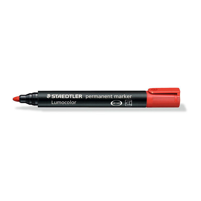 Staedtler Permanent Marker 352 Bullet Tip Red (Box of 10) Staedtler