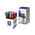 Staedtler 352 Bullet Tip Permanent Markers - Assorted Colors (Box of 19) Staedtler
