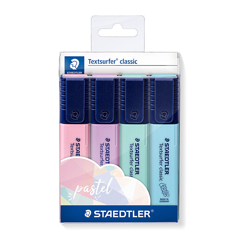 Staedtler Textsurfer Pastel Highlighters - Smudge-Proof Staedtler