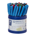 Staedtler 430 Ballpoint Pens - Smooth Medium 1.0mm Assorted 50 Pack Staedtler