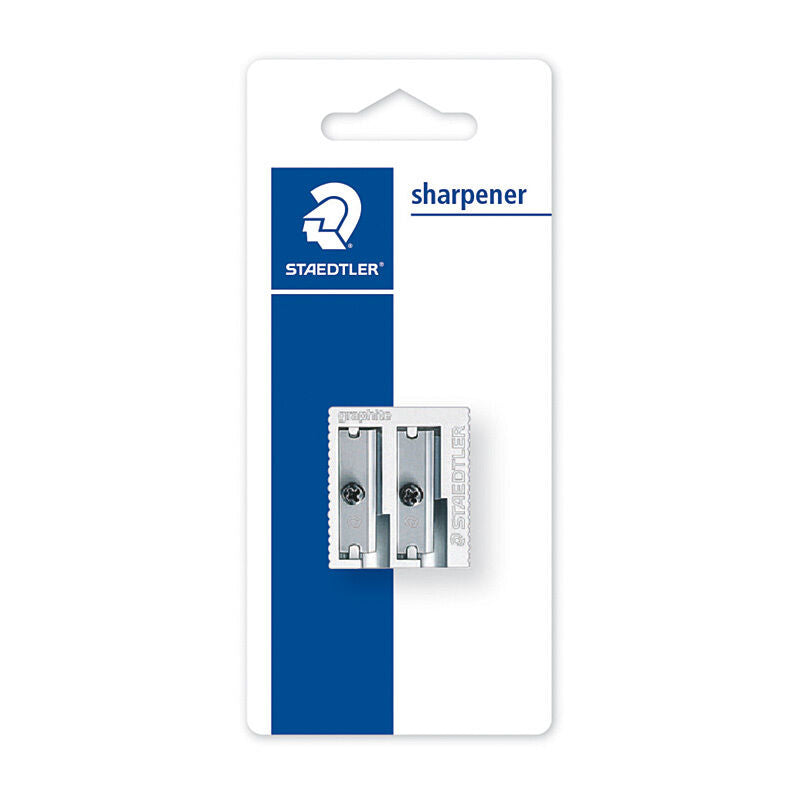 Staedtler Double Hole Metal Sharpener - Standard & Jumbo Staedtler