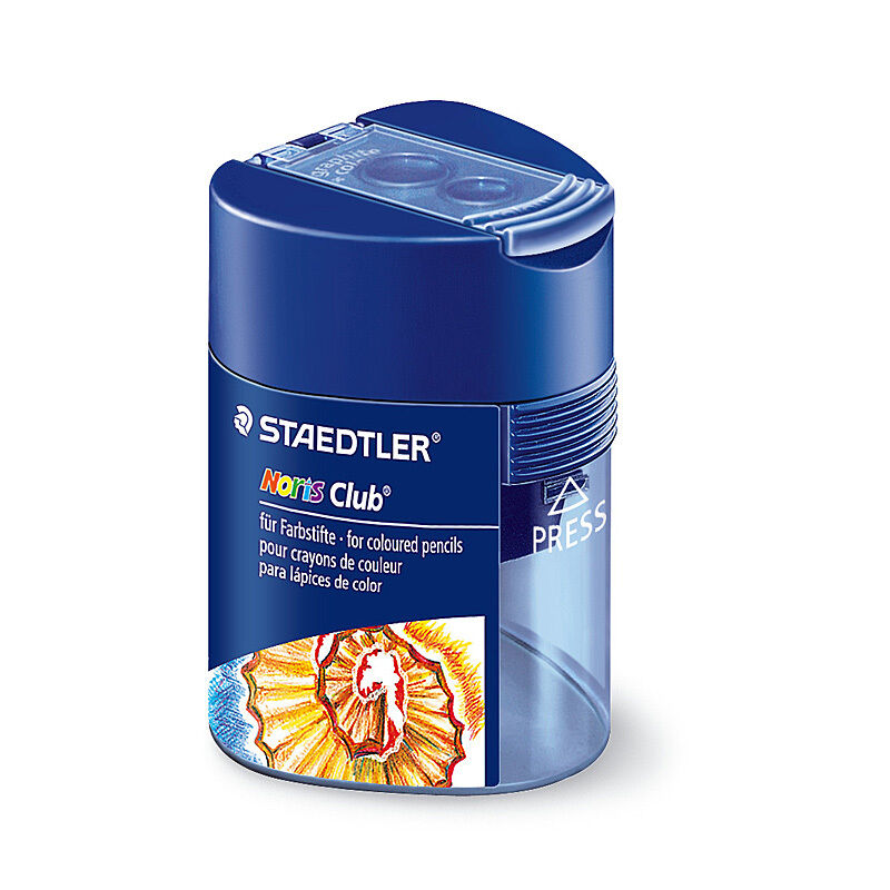 Staedtler Dual Hole Sharpener | Blue | For Standard & Thick Pencils Staedtler