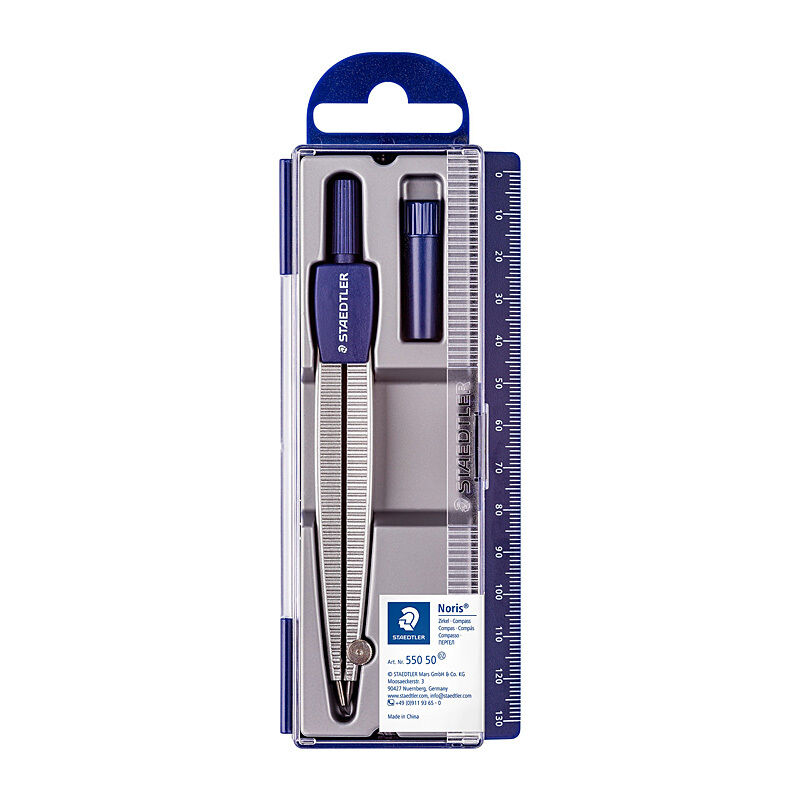 Staedtler Noris 550 School Compass with Safety Needle & Lead Staedtler