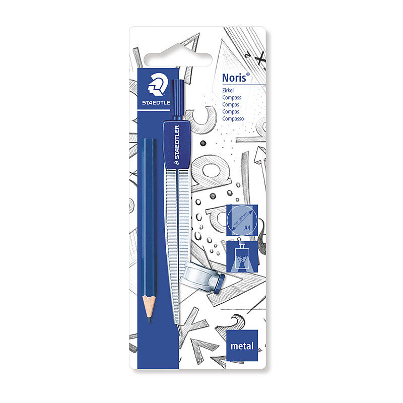 Staedtler School Compass 550 55 | Student Geometry & Drawing w/ Adapter Staedtler