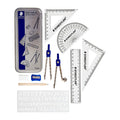 Staedtler Mars 557 10pc Maths Set - Essential School Geometry Tools Staedtler