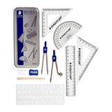 Staedtler Mars 557 10pc Maths Set - Essential School Geometry Tools