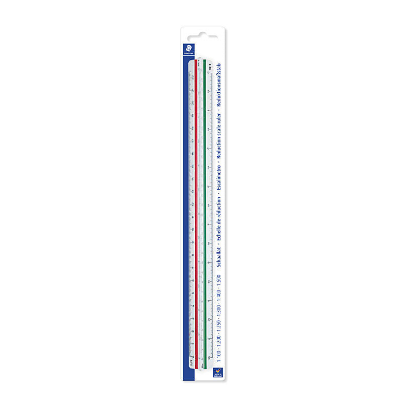 Staedtler Mars Triangular Reduction Scale Ruler - Divide 4, 300mm Staedtler