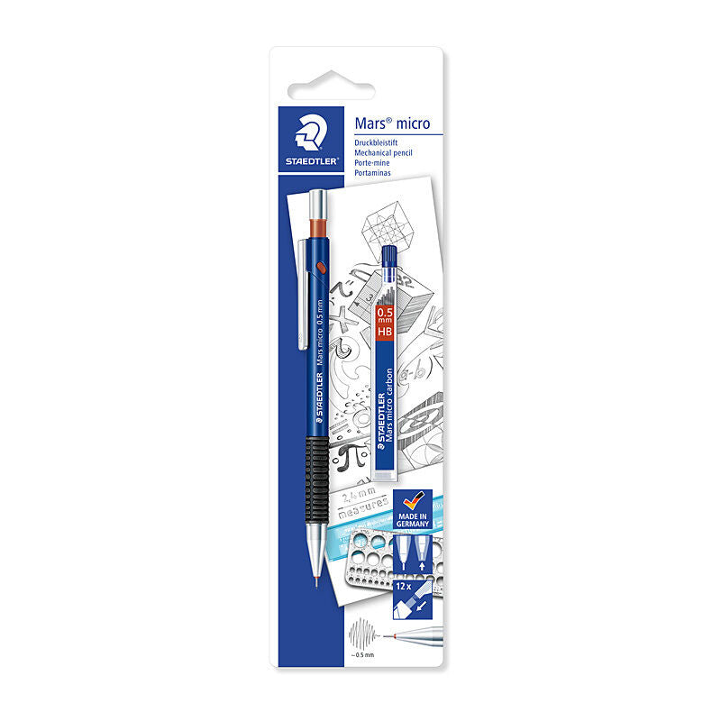 Staedtler Mars 0.5mm Mechanical Pencil with Comfort Grip & Lead Staedtler