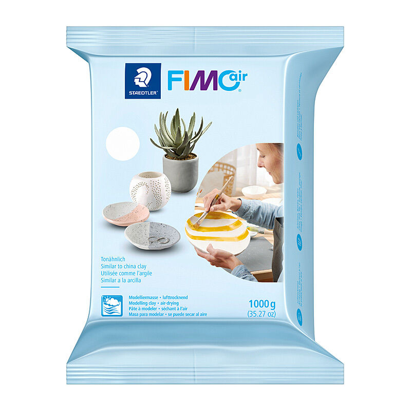 Staedtler Fimo Air Basic White Air Dry Modelling Clay 1kg Staedtler