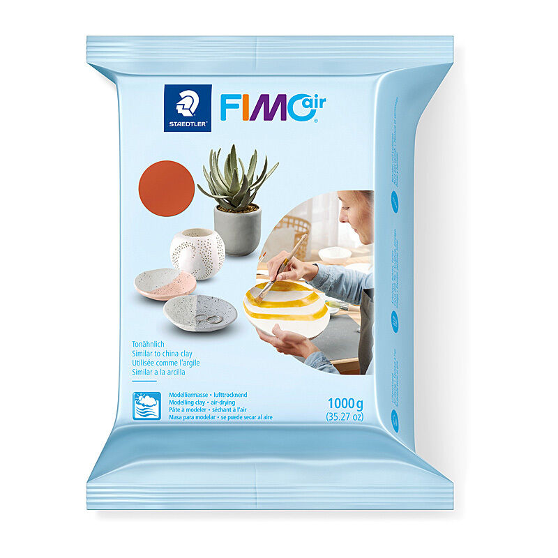Staedtler Fimo Air Basic 1kg Air Dry Modelling Clay - Terra Staedtler