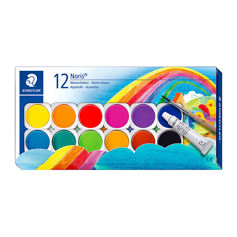 Staedtler Noris Watercolour Paint Set with Brush Staedtler