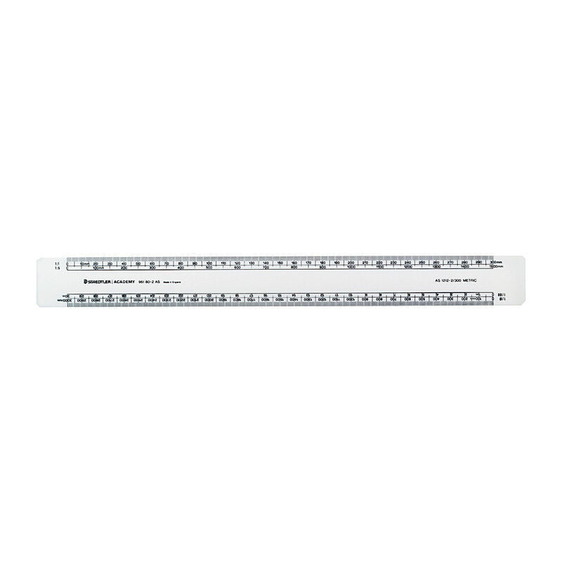 Staedtler 300mm Scale Ruler AS1212-2 for Technical Drawing & Ratios Staedtler