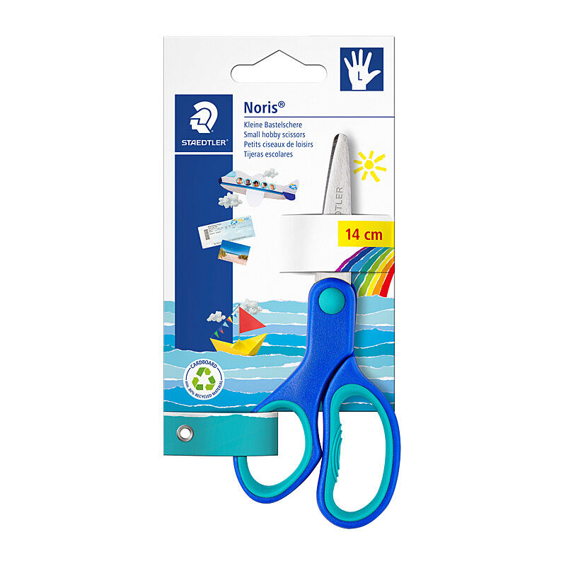 Staedtler Noris Left-Handed Scissors 14cm - Pack of 10 Staedtler