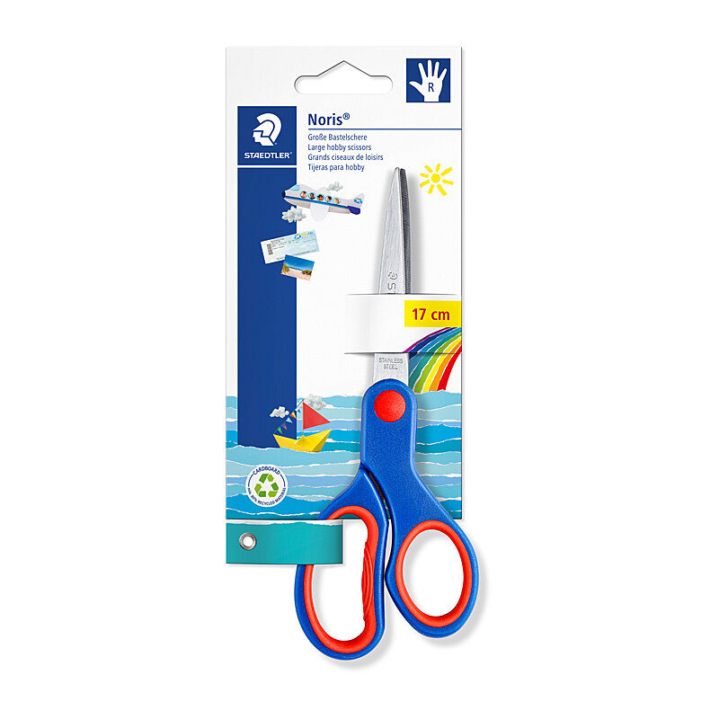 Staedtler Noris 17cm Ergonomic Scissors for Kids & Adults Staedtler