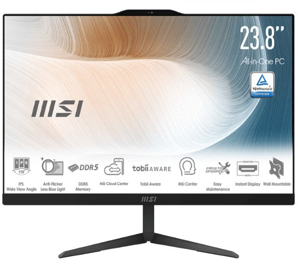MSI Modern AM242P 23.8-inch All-in-One PC | Core 7, 1TB SSD, Win 11 Pro MSI