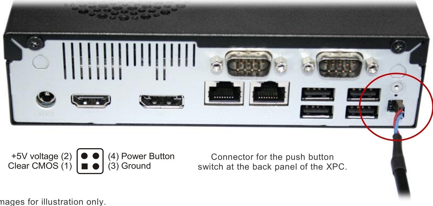 Shuttle XPC External Power Button Cable - 2 Meter Shuttle