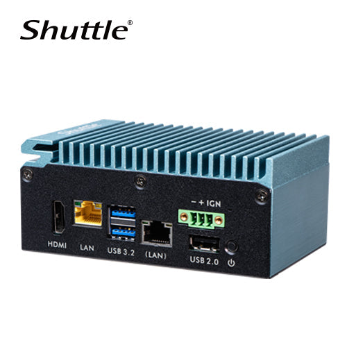 SPCEL03 Compact Fanless Industrial PC | Intel Elkhart Lake Edge AI Shuttle
