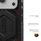 UAG Monarch Pro MagSafe Kevlar Apple iPhone 17 Pro (6.3") Rugged Case - Kevlar Black 