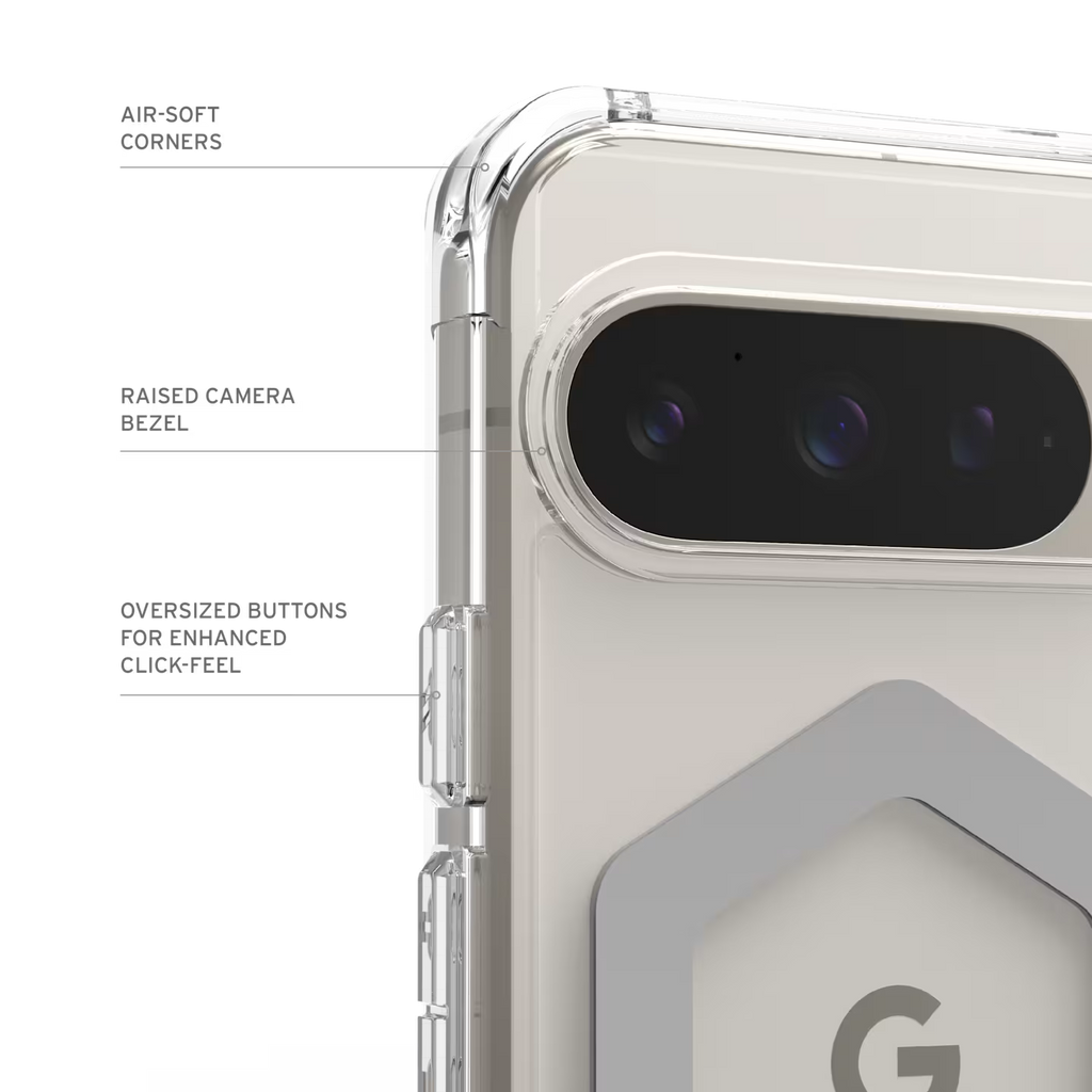 UAG Plyo Pro Google Pixel 9 Pro (6.3") Rugged Case - Ice/Silver 
