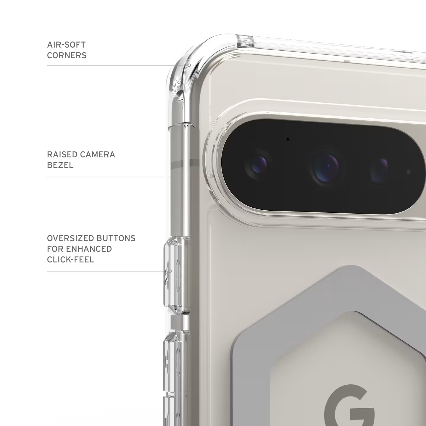 UAG Plyo Pro Google Pixel 9 Pro (6.3") Rugged Case - Ice/Silver 
