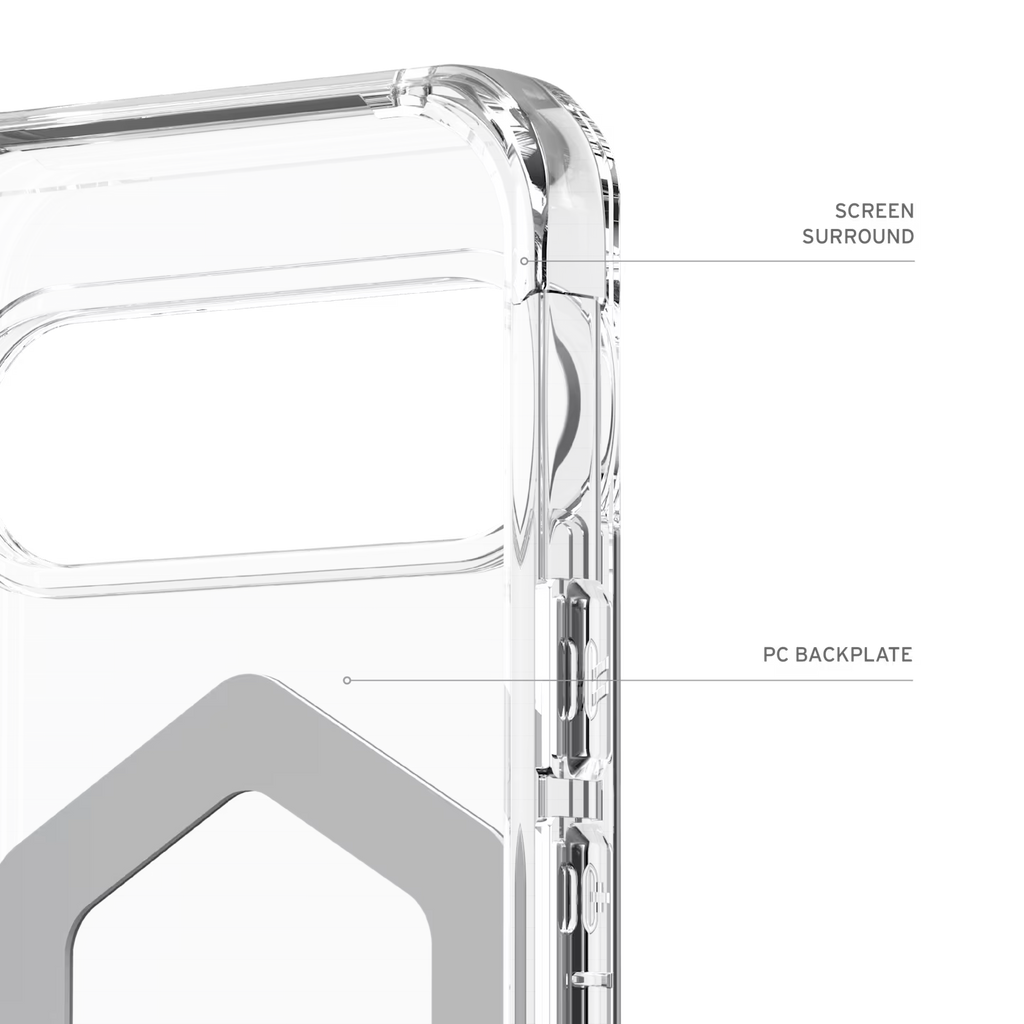UAG Plyo Pro Google Pixel 9 Pro (6.3") Rugged Case - Ice/Silver 