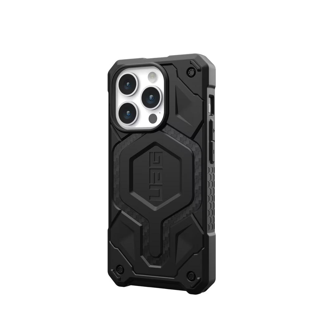 UAG Monarch Pro MagSafe Apple iPhone 15 Pro (6.1') Case - Carbon Fiber 25ft. Drop Protection(7.6M),5 Layers of Protection 