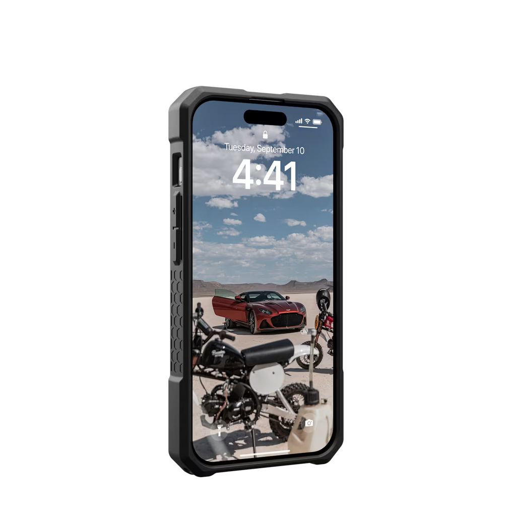UAG Monarch Pro MagSafe Apple iPhone 15 Pro (6.1') Case - Carbon Fiber 25ft. Drop Protection(7.6M),5 Layers of Protection 