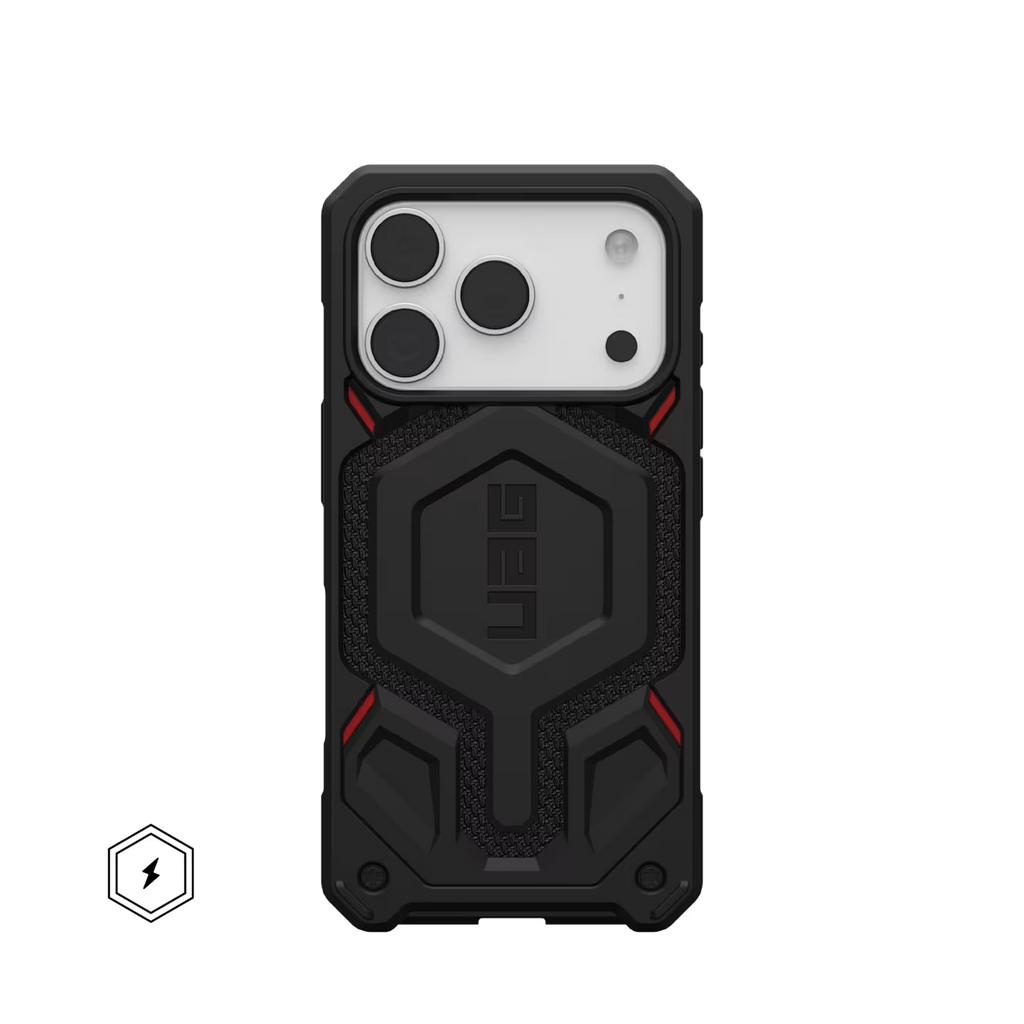UAG Monarch Pro MagSafe Kevlar Apple iPhone 17 Pro (6.3") Rugged Case - Kevlar Black 