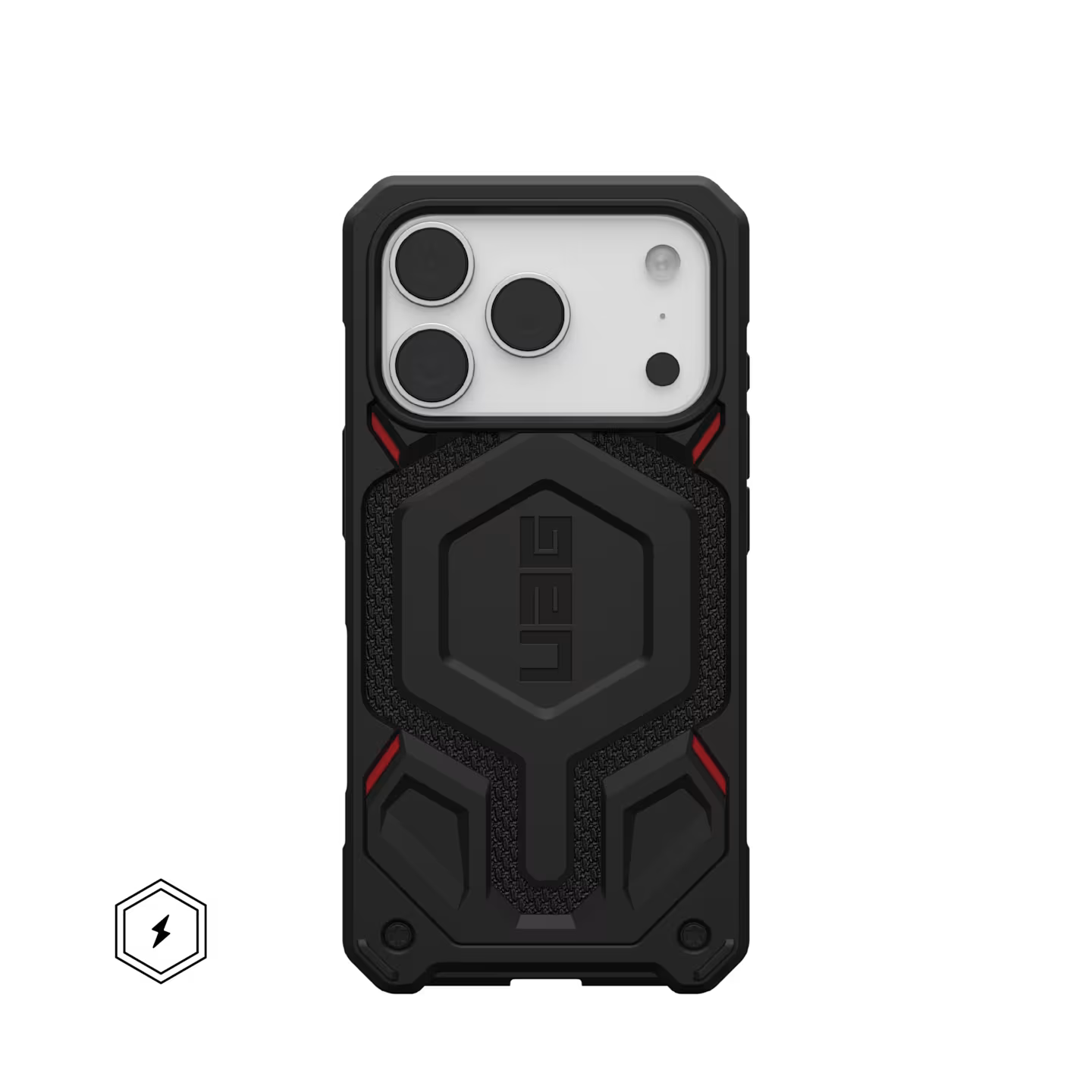 UAG Monarch Pro MagSafe Kevlar Apple iPhone 17 Pro (6.3") Rugged Case - Kevlar Black 