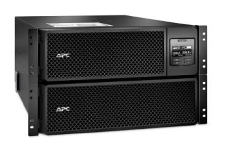 APC Smart-UPS On-Line, 8kVA/8kW, Rackmount 6U, 230V 3:1 and 1:1, 6x C13+4x C19 IEC outlets, Network Card+SmartSlot, Extended runtime, W/ rail kit APC