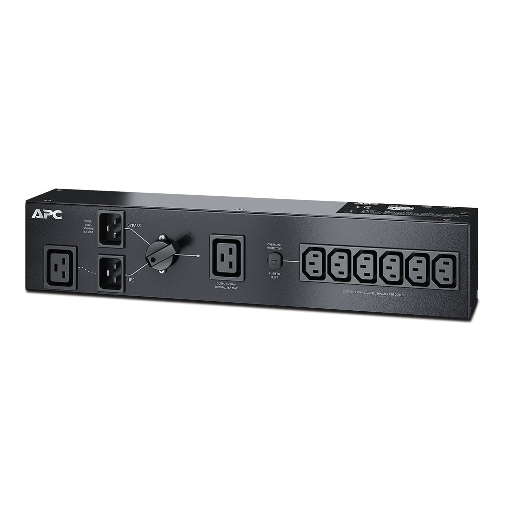APC 230V 16A Rack Service Bypass PDU (C13/C19 Outlets)