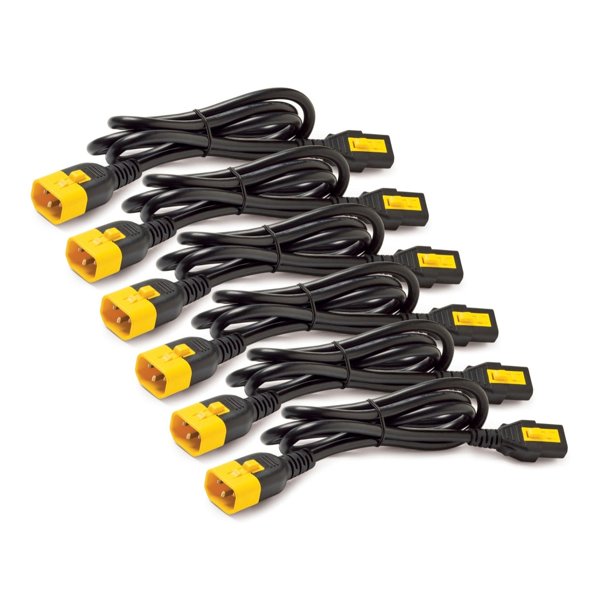 Secure Locking C13 to C14 Power Cord Kit (6-Pack) - 1.2m APC