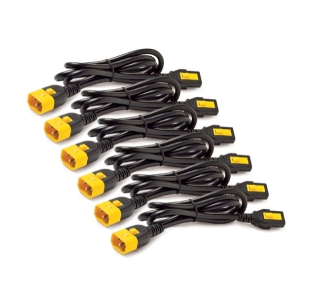 6-Pack Locking C13 to C14 Power Cords - 1.8m APC