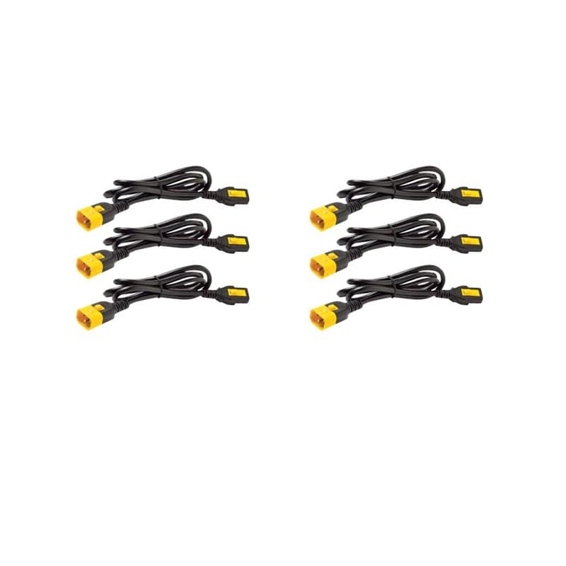 6-Pack Locking C13 to C14 Power Cords - 1.8m APC