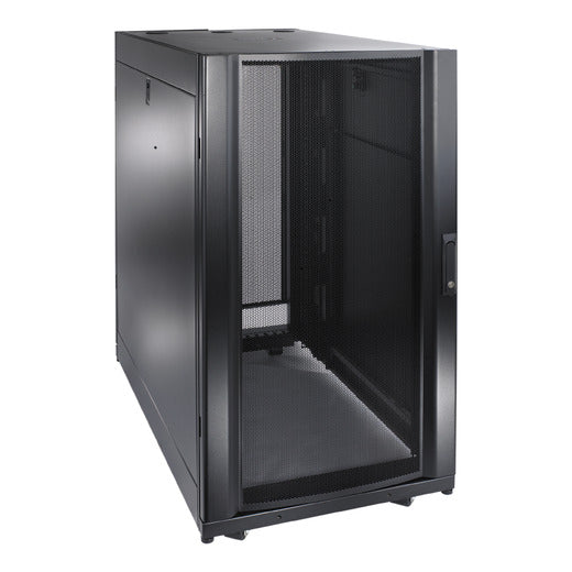 APC 24U Server Rack Cabinet | Secure IT Enclosure w/ Casters & Doors