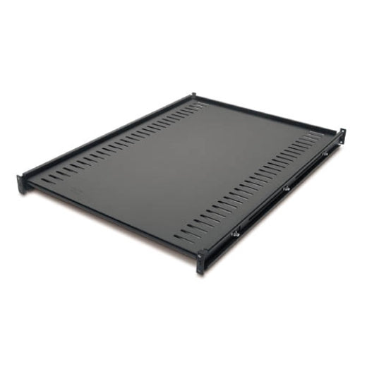 APC 1U Ventilated Fixed Rack Shelf - 250lb Capacity, Black