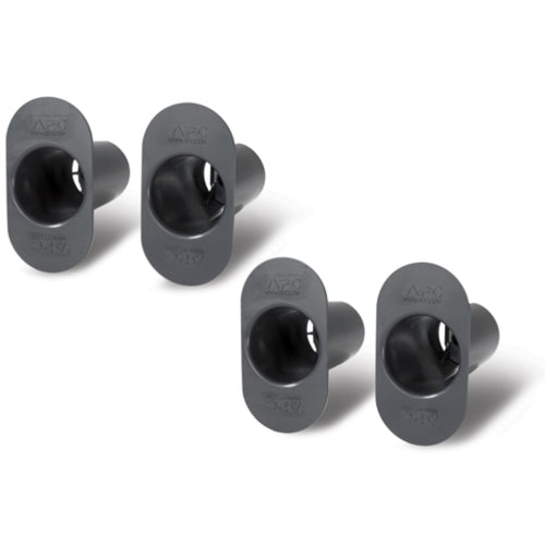 APC Netshelter Vertical Cable Management Spools, 4-Pack, Black APC