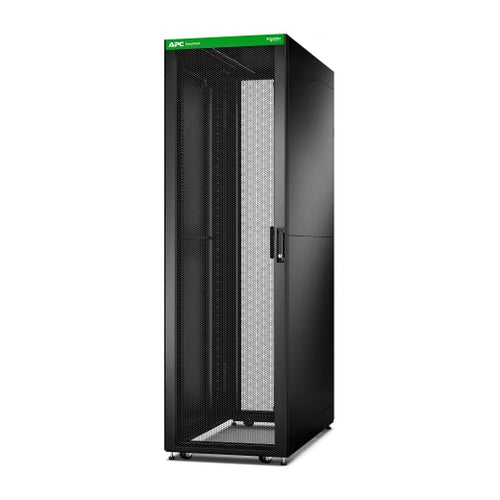 APC Easy Rack 42U Black Server Cabinet with Side Panels & Roof APC