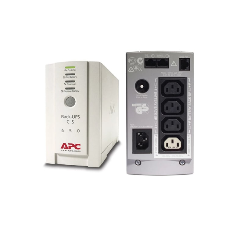 APC Back-UPS 650VA UPS Tower - Power Backup & Surge Protection APC
