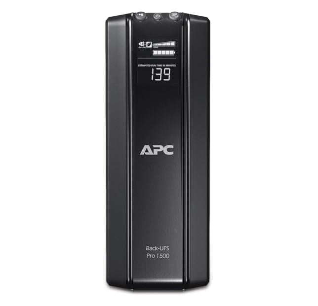 APC Back-UPS Pro 1500VA Tower UPS - Battery Backup with AVR & LCD APC