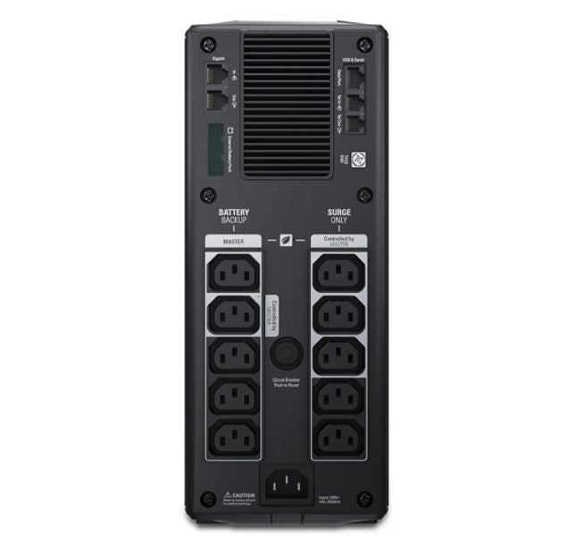 APC Back-UPS Pro 1500VA Tower UPS - Battery Backup with AVR & LCD APC