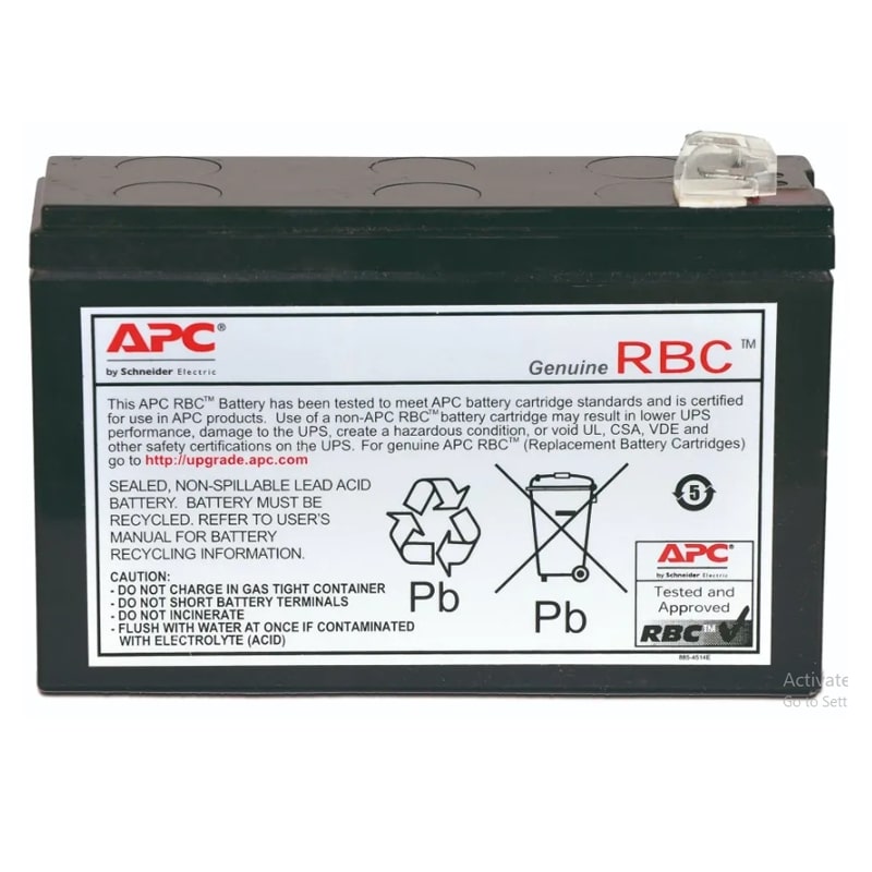 Genuine APC UPS Replacement Battery 12V 7Ah | Extends UPS Life APC