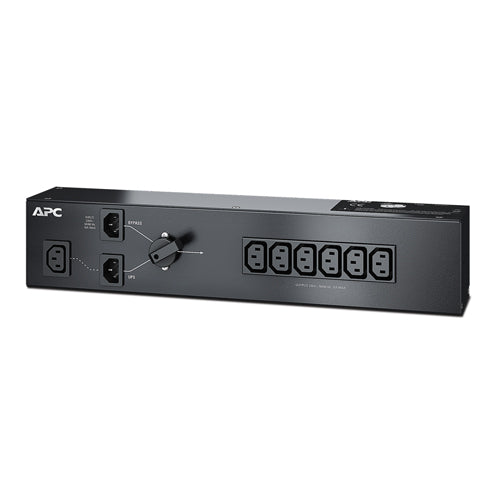 APC Service Bypass PDU, 2U, 1500VA Load Capacity, 230V/10A Input, 6x IEC C13 Outlets APC