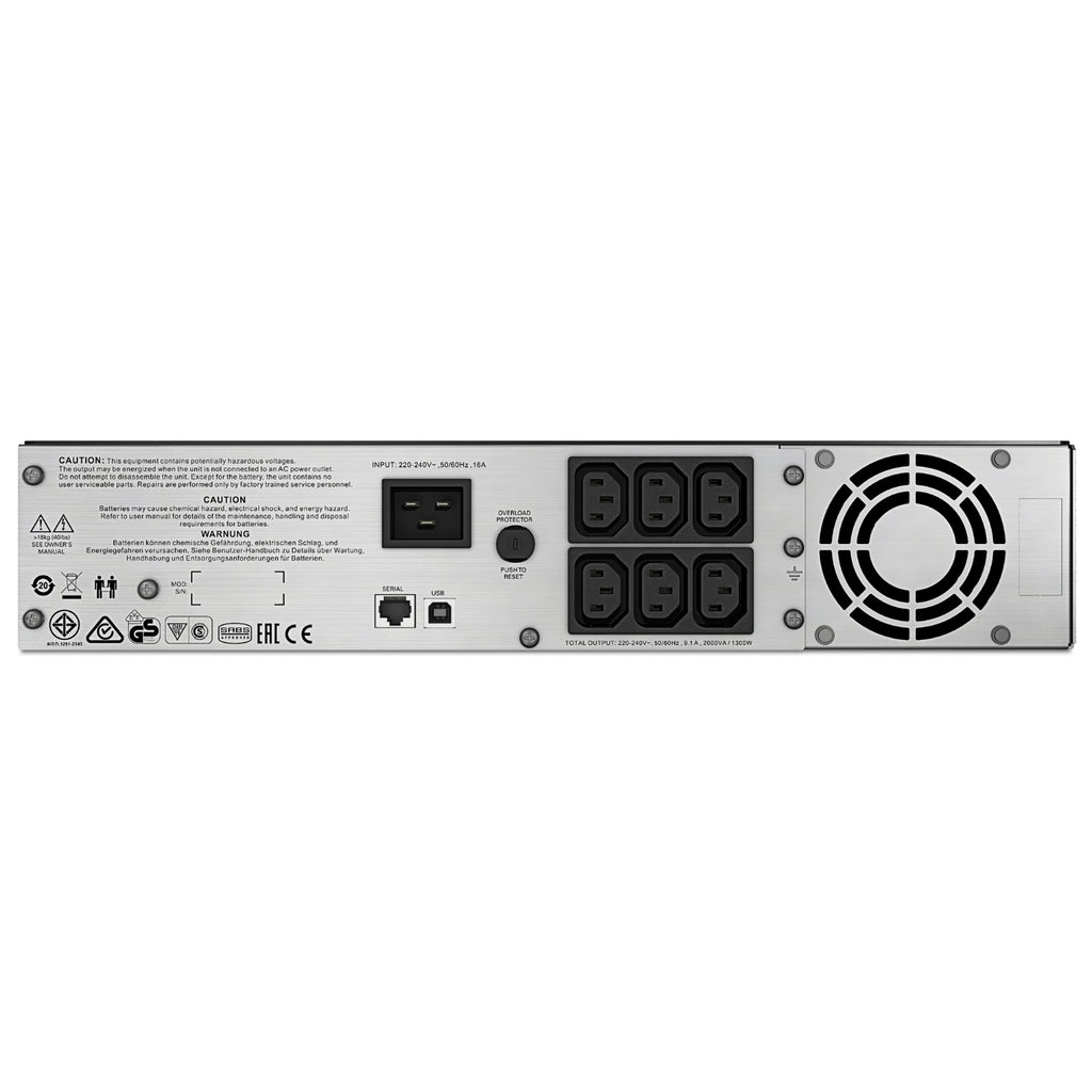 APC Smart-UPS C 2000VA 2U Rackmount UPS - Pure Sinewave Backup Power APC