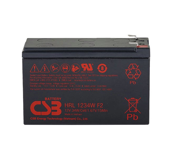 PSB12-9 12V 9.0Ah AGM Battery - 10-Year Long Life PowerShield