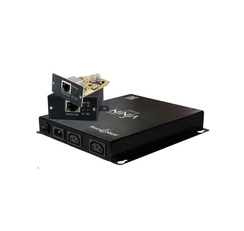 PowerShield Ninja Slimline Network Ready Bundle (1xPSLN600 + 1x PSECB + 1xPSSNMPV1), 2x IEC Outputs, 5-year warranty PowerShield